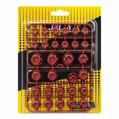 OEM - Tapa Tuerca De Llanta Moto Universal Rojo 30 Pcs