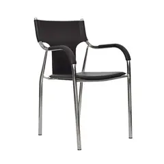 OFIDEAS - Silla De Visita Fija Soft I Negro Ofideas