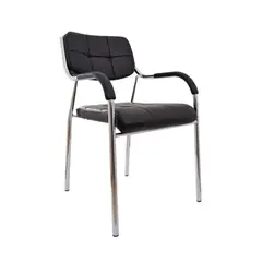 OFIDEAS - Silla De Visita Fija Soft II Sr Negro Ofideas