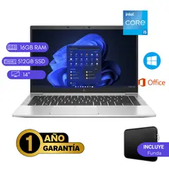 HP - LAPTOP REACONDICIONADA HP ELITEBOOK 840 G8 CORE I5 11VA 16GB RAM 512GB SSD PLATA