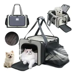 EVERSO - Bolso Transportador Gato Avion Mochila Mascotas Bolsos Gatos