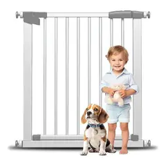 EVERSO - Reja De Seguridad Escalera Puerta Ajustable Bebés Y Mascotas