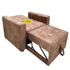 TEMEL - Sofá Cama color Camel 1 Plaza - iMUEBLES