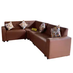 TEMEL - Sofá Seccional para Sala color Cocoa Sofá Modular - TEMEL