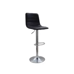 OFIDEAS - Silla De Bar Patrick Negro Base Cromado Ofideas