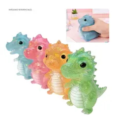 GENERICO - Juguete Dragoncito Antiestrés Sensorial Aplastable para Ansiedad Color Aleatorio