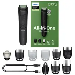 PHILIPS - Recortadora Philips Mg3931 Barba Cabello Nariz 10 En 1