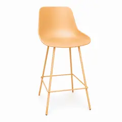 DECORPLAS - Silla De Bar Florencia Color Negro