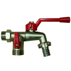 C AND A TOOLS - Llave Doble Salida para Lavanderia 1/2" C&A  -  Gris