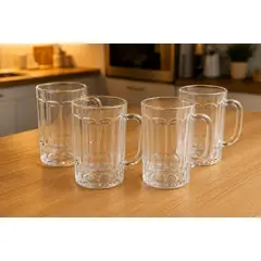 GENERICO - PACK DE 4 VASOS CERVECEROS DE 300 ML