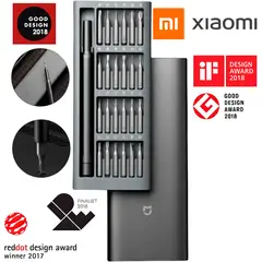 XIAOMI - Destornillador Precisión Xiaomi Mi Kit 24 Puntas Acero S2 60HRC Mango Aluminio Estuche Magnético