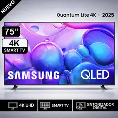 SAMSUNG - Televisor Samsung QLED 75" Smart TV 4K QN75Q6FAAGXPE- Nuevo 2025
