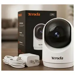 TENDA - Cámara de Seguridad Inteligente WiFi 6, 2K QHD, Giratoria, Vigilancia, Alarma de movimiento CP3