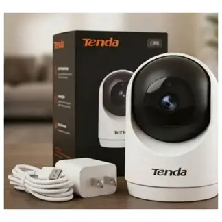 TENDA - Cámara de Seguridad Inteligente WiFi 6, 2K QHD, Giratoria, Vigilancia, Alarma de movimiento CP3