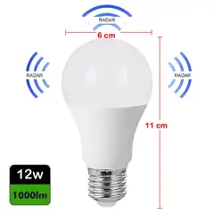 GENERICO - FOCO CON SENSOR DE MOVIMIENTO  12W