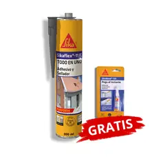 SIKA - Adhesivo y Sellador Sikaflex 11 FC Purform Gris x 300 ml + Sikabond-123 Gratis