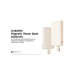 XIAOMI - POWER BANK 6K XIAOMI Qi2 MAGNETICO CON PARANTE PLEGABLE - TAN