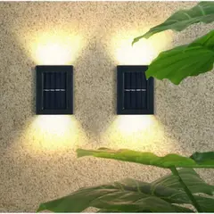 ANYHOGAR - Pack X2 Aplique Led Exterior Resiste Impermeable Luz