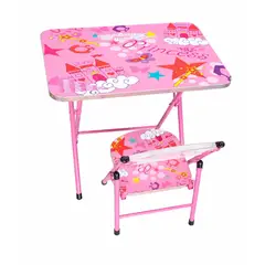 GENERICO - Mesa y Silla Infantil Escritorio para Niños Niñas Diseño Creativo Moderno 190352