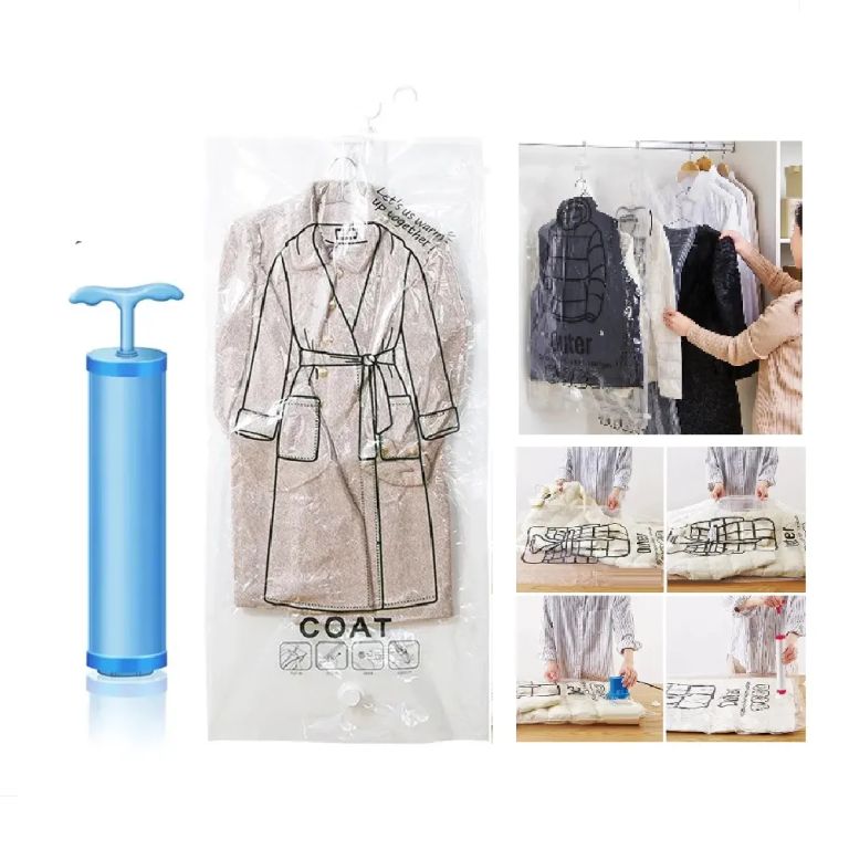 Pack x6 Bolsas al Vacío para Almacenar Saco Abrigo Terno de 70 x 110