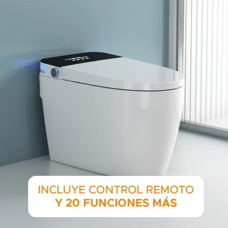 Inodoro Inteligente Automático ATLAS PRO MAX con Bidé, Sensor y Control Remoto