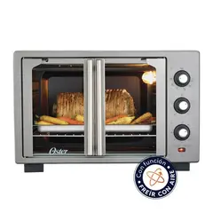 OSTER - Horno Eléctrico con freidora de Aire 35L Puerta Francesa TSSTTV35FDMAFNS