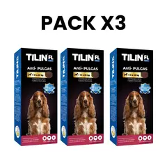 PLOP - Pack X3 Tilin 10 A 20kg Antipulgas Con Hepatoprotector