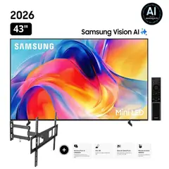 SAMSUNG - Televisor Samsung 43"  Mini LED Smart TV 4K UHD HDR UN43M70HAGPE + Rack Giratoria