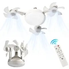SEISA - Ventilador Techo 3 Aspas Con Luz 3 Velocidades 3000k-8000k FS07