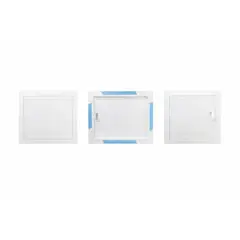 GENERICO - Tapa de Registro 25 x 30 cm Blanca Autoadhesiva con Puerta
