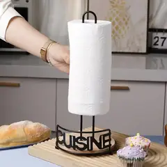 ELMEJORPRECIO - Porta Papel Toalla Cuisine con Base de Bambú
