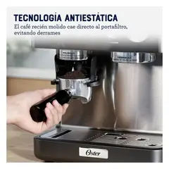 OSTER - Oster Perfect Brew BVSTEM7301 Espresso Profesional y Café Recién Molido en Casa