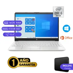 HP - LAPTOP REACONDICIONADA HP 15-DW1058LA CORE I5 10MA 16GB RAM 512SSD