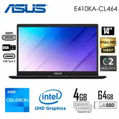 ASUS - Laptop ASUS 14 FHD Intel Celeron N4500 4GB RAM 64GB E410KA-CL464