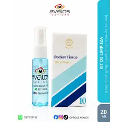 GENERICO - KIT DE LIMPIEZA SPRAY PARA LENTES - 20 ML