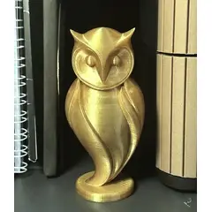GENERICO - ADORNO EXCLUSIVO BUHO COLOR ORO 23cm x 11cm x 9cm