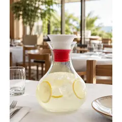 GENERICO - Jarra Premium de Vidrio Borosilicato 800 ml con Tapa de Cerámica Hermética