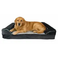 HOME DESING - CAMA ANTIESTRES PARA MASCOTA 80x55cm GRANDE - GRIS