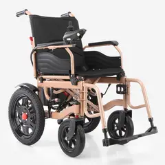 FIRST CARE - Silla de Ruedas Eléctrica Comfort Premium - Marrón
