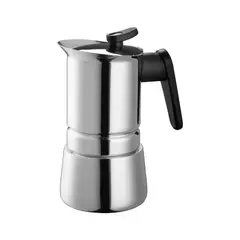 PEDRINI - Cafetera Moka Italiana Pedrini 4 Tazas Acero Inoxidable