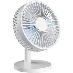 GENERICO - Ventilador de escritorio USB con pilas, 3 velocidades