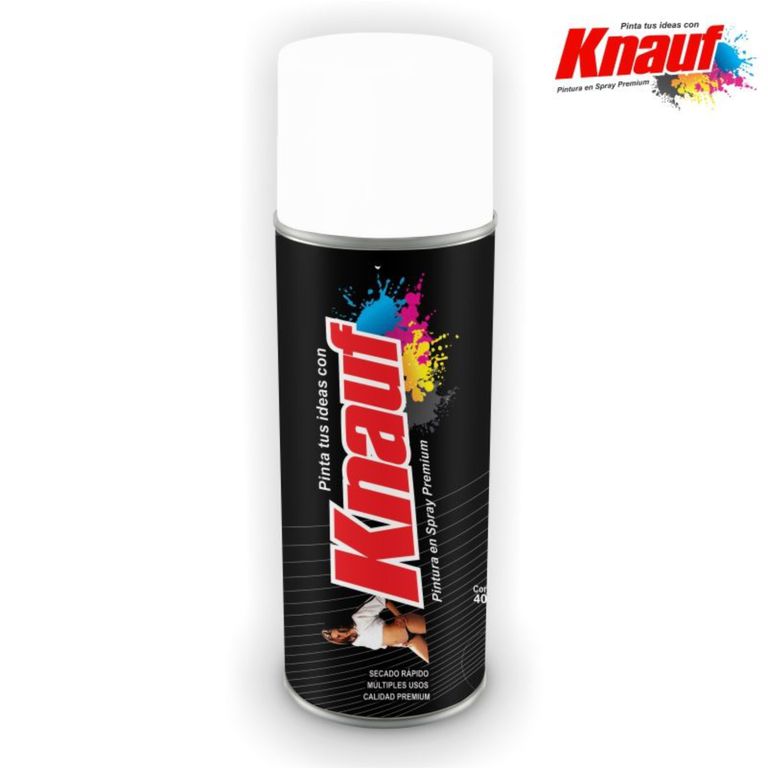 PACK X 6 UND: PINTURA SPRAY BLANCO BRILLANTE # 16 - 400ML – KNAUF