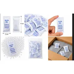GENERICO - Silica Gel Deshumidificante 1g Absorbente De Humedad 2x4cm 1000 UND X MILLAR