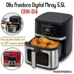 MIRAY - Freidora De Aire Digital de 5.5L MIRAY  OFM-114