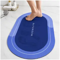 MINARI - Piso Tapete Alfombra de Baño Antideslizante Absorbente de Secado Rápido AZ AF10-3