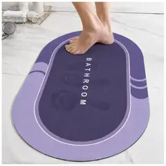 MINARI - Piso Tapete Alfombra de Baño Antideslizante Absorbente de Secado Rápido LL AF10-6
