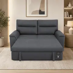BARAKA HOME - Sofá Cama Bremen 2 Plz - Gris Oscuro