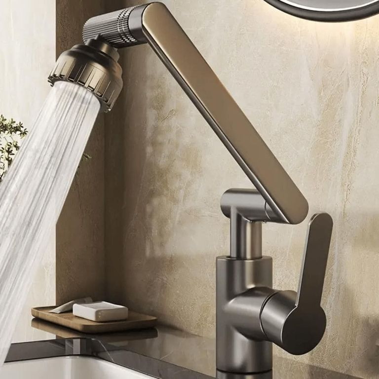 Grifo Caño Giratorio 360° Multifuncional Acero Inoxidable Cocina Hogar A6947