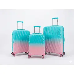 MAKEWAY - Set de Maleta de viaje polipropileno 20 - 24 - 28 pulgadas - Pink