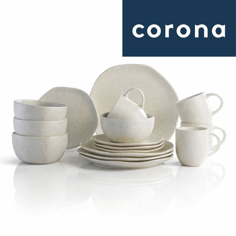 Juego de Vajillas 16Piezas Corona Orión Diseño Irregular
